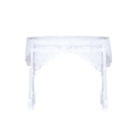Lingerie Sexy Porte Jarretelle Blanc Attaches Lagerta Roza