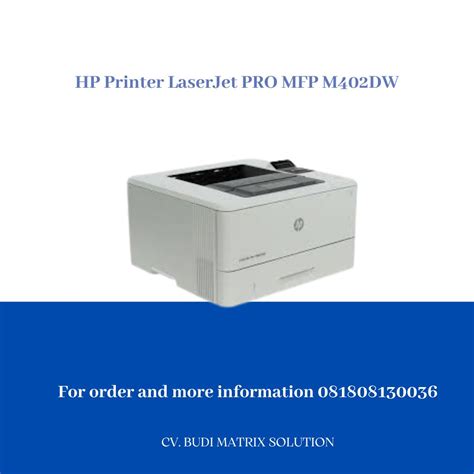 Jual HP Printer LaserJet PRO MFP M402DW di Seller BM Solution - Gemah ...