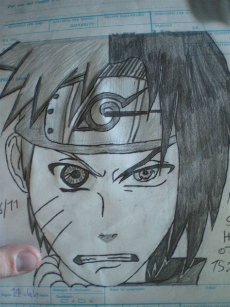 Naruto Vs Sasuke Half Face By Cihiro97 On Deviantart