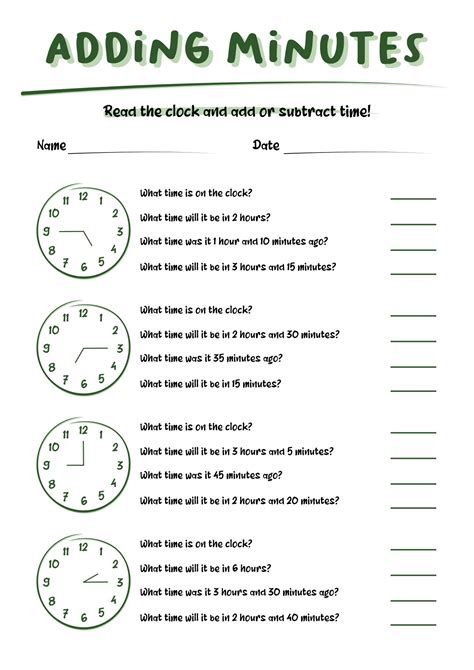 19 Telling Time Worksheets For First Grade - Free PDF at worksheeto.com