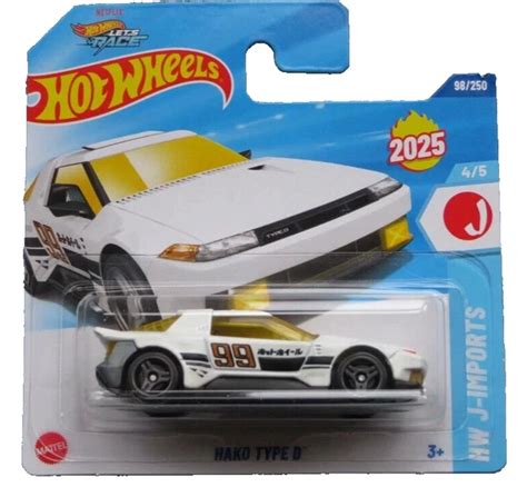 HOT WHEELS HAKO TYPE D White HW J Imports NEW 2025 6 99 PicClick UK
