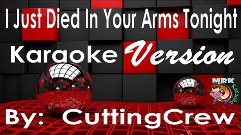 I Just Died In Your Arms Karaoke Version by: Cutting Crew #vediokaraoke