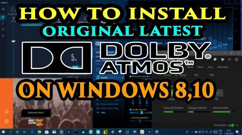 How To Install Dolby Atmos in Windows 10 | Dolby Atmos for Windows 10 ...