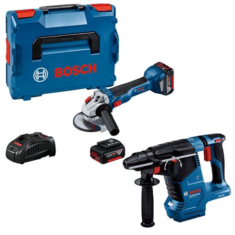 Акумулаторен ъглошлайф Bosch GWS 18V-10 06019J4004 с 2 батерии 5 ah ...