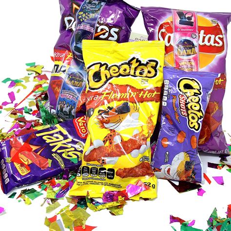 Buy Tiendita Box Mexican Chips Variety Pack Flamin Hot Cheetos Spicy Chips Assortment Pack Of