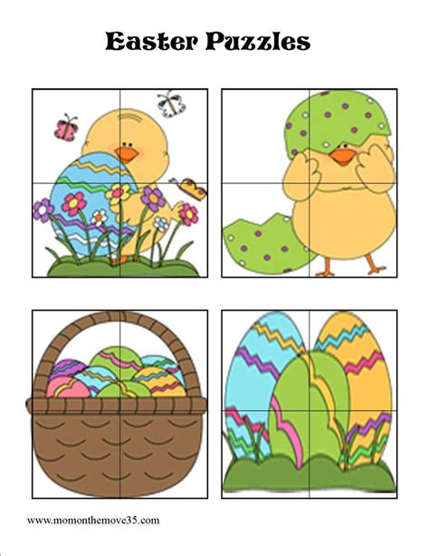 Easter Puzzles Printable