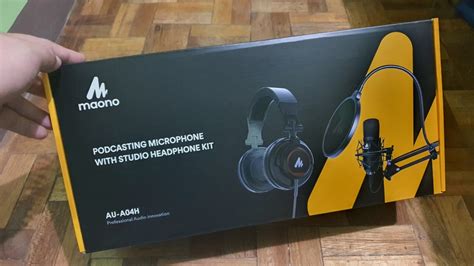 Maono AU A04H USB Microphone Set With Studio Headphone Set Audio