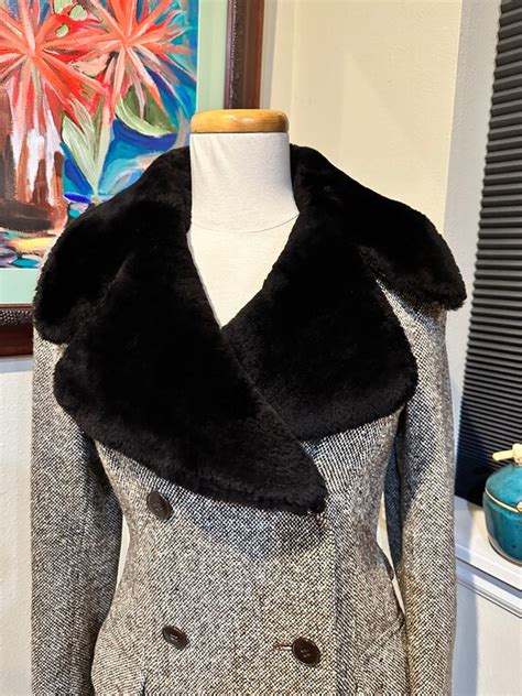 1970s Daniel Hector Paris Edwardian Style Wool Tweed Gem