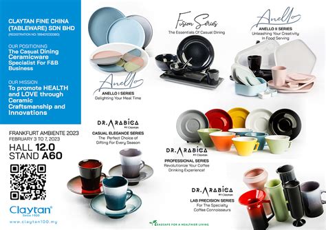 Claytan Fine China (Tableware) Sdn Bhd - Healthy & Delightful Living to ...