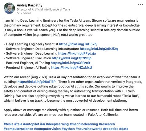 Explore Current Career Opportunities and Jobs at Tesla 22