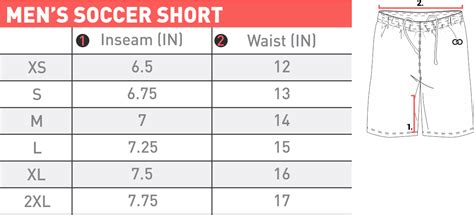 Soccer Com Size Chart A Visual Reference Of Charts Chart Master