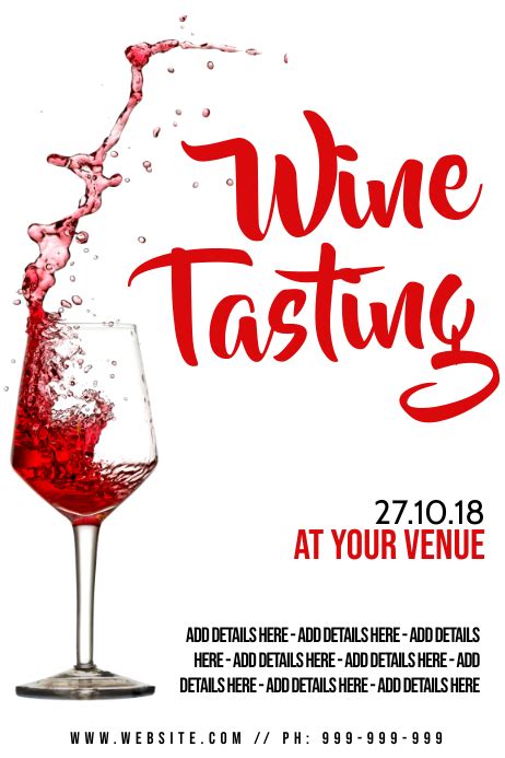 Copy Of Wine Tasting Poster Postermywall