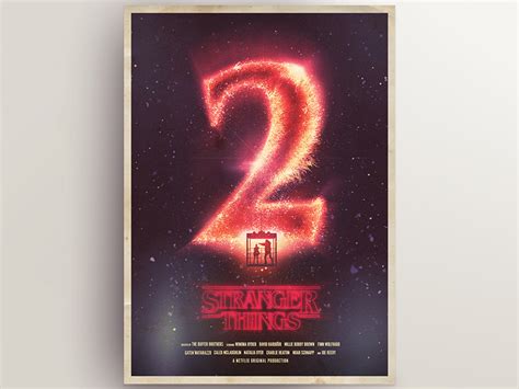 Stranger things season 2 poster by Oli Ingram on Dribbble