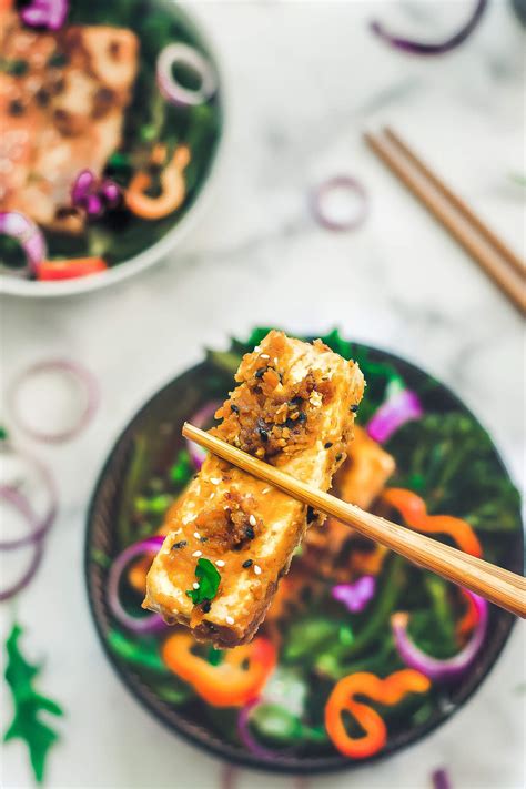Marinated Tofu Salad - Written By Vegan