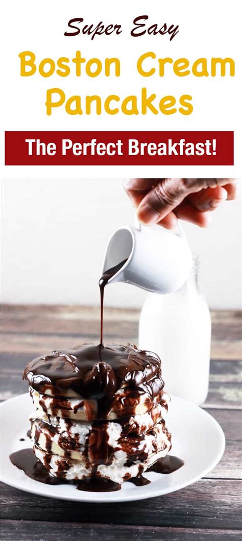 Super Easy Boston Cream Pancakes Scrambled Chefs