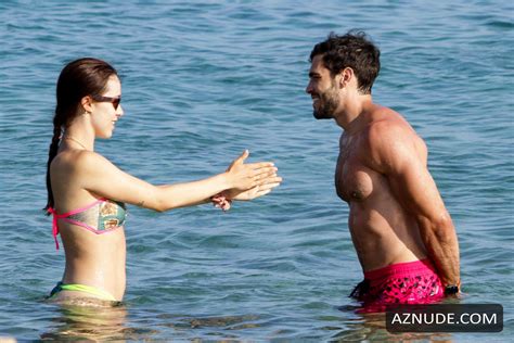 Aurora Ramazzotti Seen In A Bikini And Topless With Goffredo Cerza At The Beach On Mykonos
