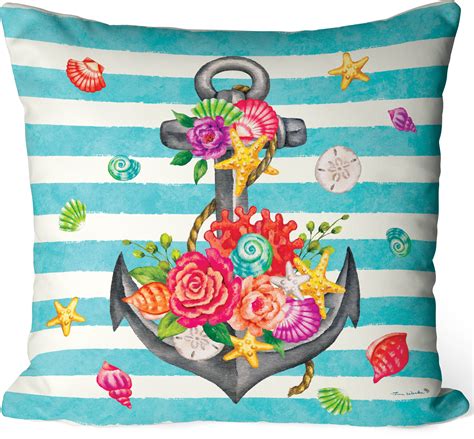 Coastal Anchor Pillow Custom Decor