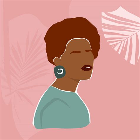 Abstract Contemporary Portrait Of A Beautiful Brunette Women Vector Graphics Vector