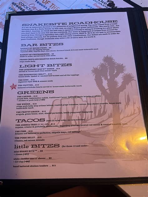 Snake Bite Roadhouse - Yucca Valley California Restaurant - HappyCow
