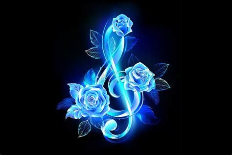 Blue Fire And Ice Roses