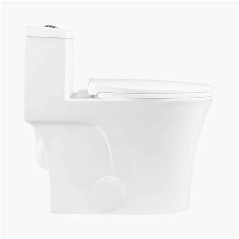 HOROW 10 Inch Rough Toilet Bowl Elongated One Piece Toilet
