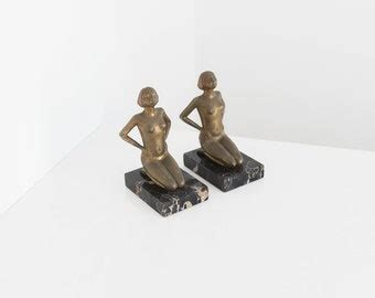 Brass Nude Art Deco Etsy