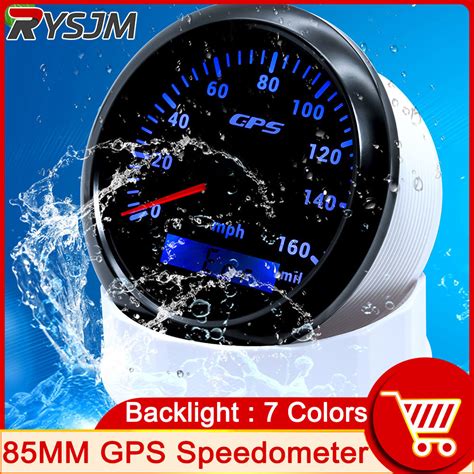 HD Waterproof 160MPH 85mm GPS Speedometer For Snowmobile Motorcycle