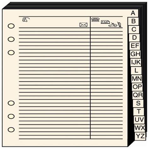 Recharge Accessoires Organiseur REPERTOIRE TEL Timer 21 - QUO VADIS