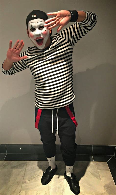 Mime Halloween Costume | Mime halloween costume, Mime costume ...