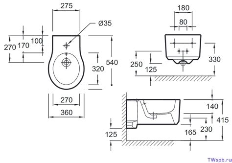 Подвесное биде 54х36 см Jacob Delafon Formilia E4774-00 — T-WAY