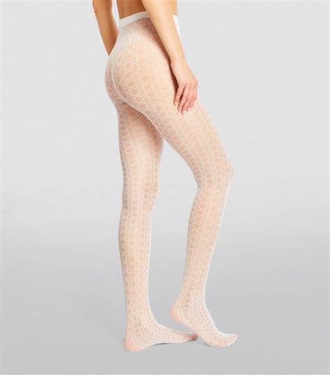 Womens Wolford Nude X Simkhai Semi Sheer Monogram Tights Harrods UK