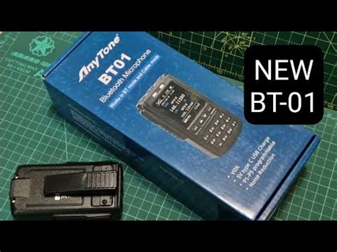 NEW ANYTONE BT 01 Bluetooth Speaker Mic With Screen Anytone 578 YouTube