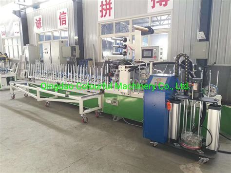 PUR Hot Melt Glue Film Laminating Machine For Construction Profiles