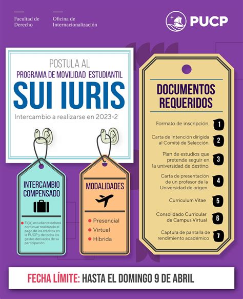 Convocatoria De Movilidad Estudiantil Sui Iuris Facultad De Derecho