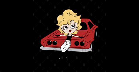 Hot Rod Hottie Hot Rod Cartoon Girl On Car Hot Rod Girl Posters