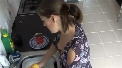 Spy Her Tits While She Does The Dishes Porn Videos