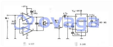 Six TDA2822m Application Circuit Schematics Ovaga 기술