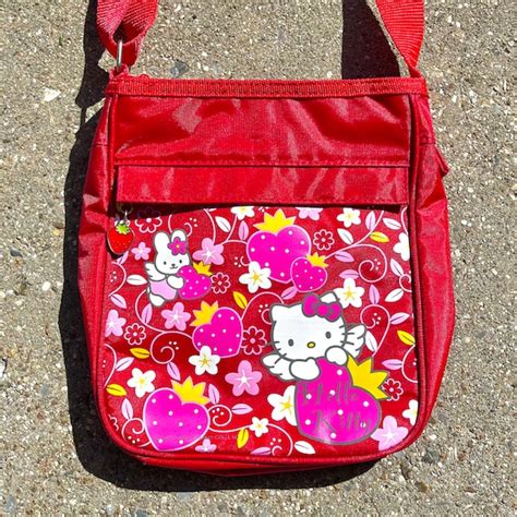 Hello Kitty Cathy Strawberry Angel Crossbody Bag Etsy