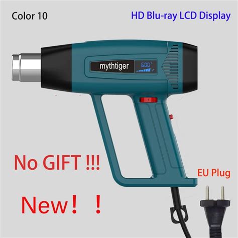 New W V Eu Industrial Electric Hot Air Gun Thermoregulator Heat Guns Shrink Wrapping