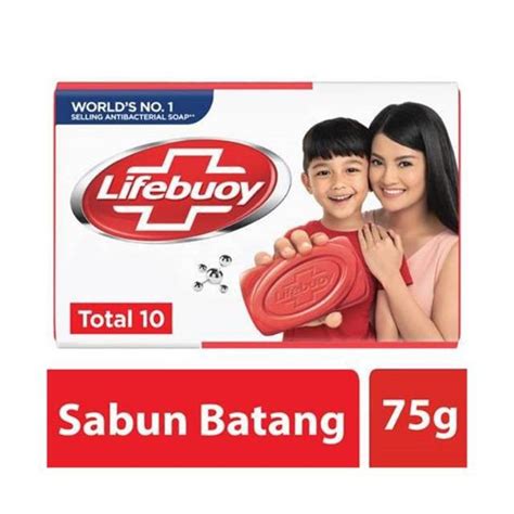 Jual Lifebuoy Antibacterial Bar Soap Total 10 75 Gr Sabun Batang