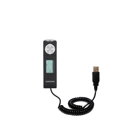 Coiled Power Hot Sync Usb Cable Suitable For The Samsung Yp U X With Both Data And Charge