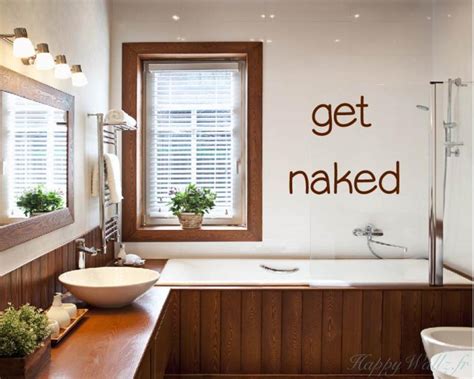 Stickers Muraux Get Naked Pour La Salle De Bain