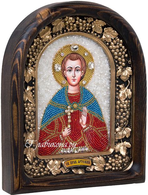 Артемий Веркольский - готовая дивеевская икона, сделанная из бисера, в ...