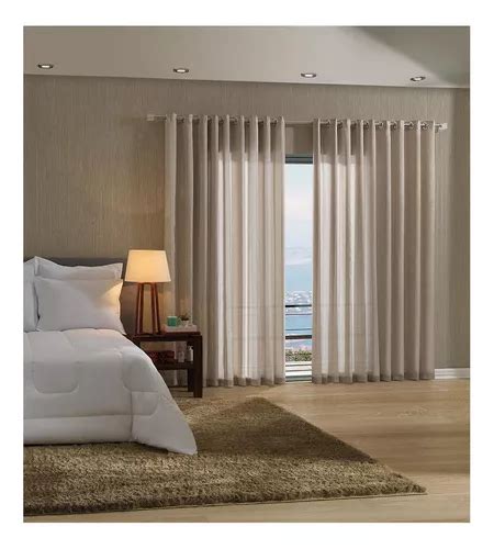 Cortina Duplex Bellajanela Sorrento Nude Parcelamento Sem Juros