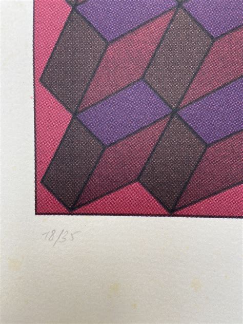 Victor VASARELY Kinétique 10 circa 1965 Serigraphie mit Bleistift