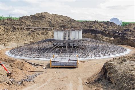 Premium Photo Rebar For A Wind Turbine Foundation