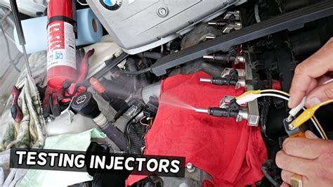 HOW TO TEST FUEL INJECTOR ON BMW LEAKING INJECTOR TEST YouTube