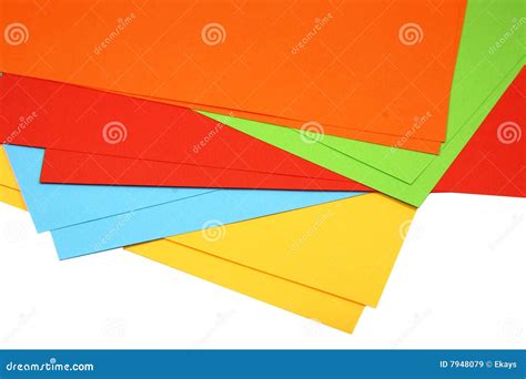 Coloured Paper Sheets Stock Photography | CartoonDealer.com #42564542