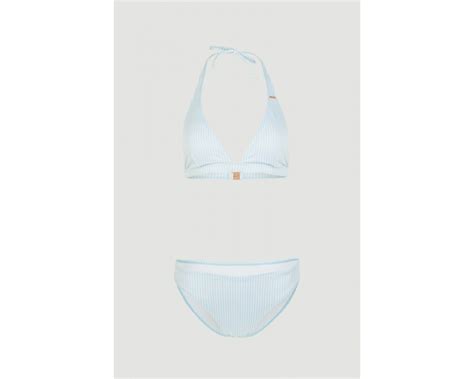 O Neill Magra Cruz Bikini Blue Simple Stripe