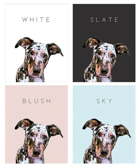 Printable Custom Pet Portrait Digital File Only Not A Physical Prin Naked Paper Co Pet